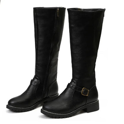 Women's High- Biker Boots Edgy Comfortable - Vonnera
