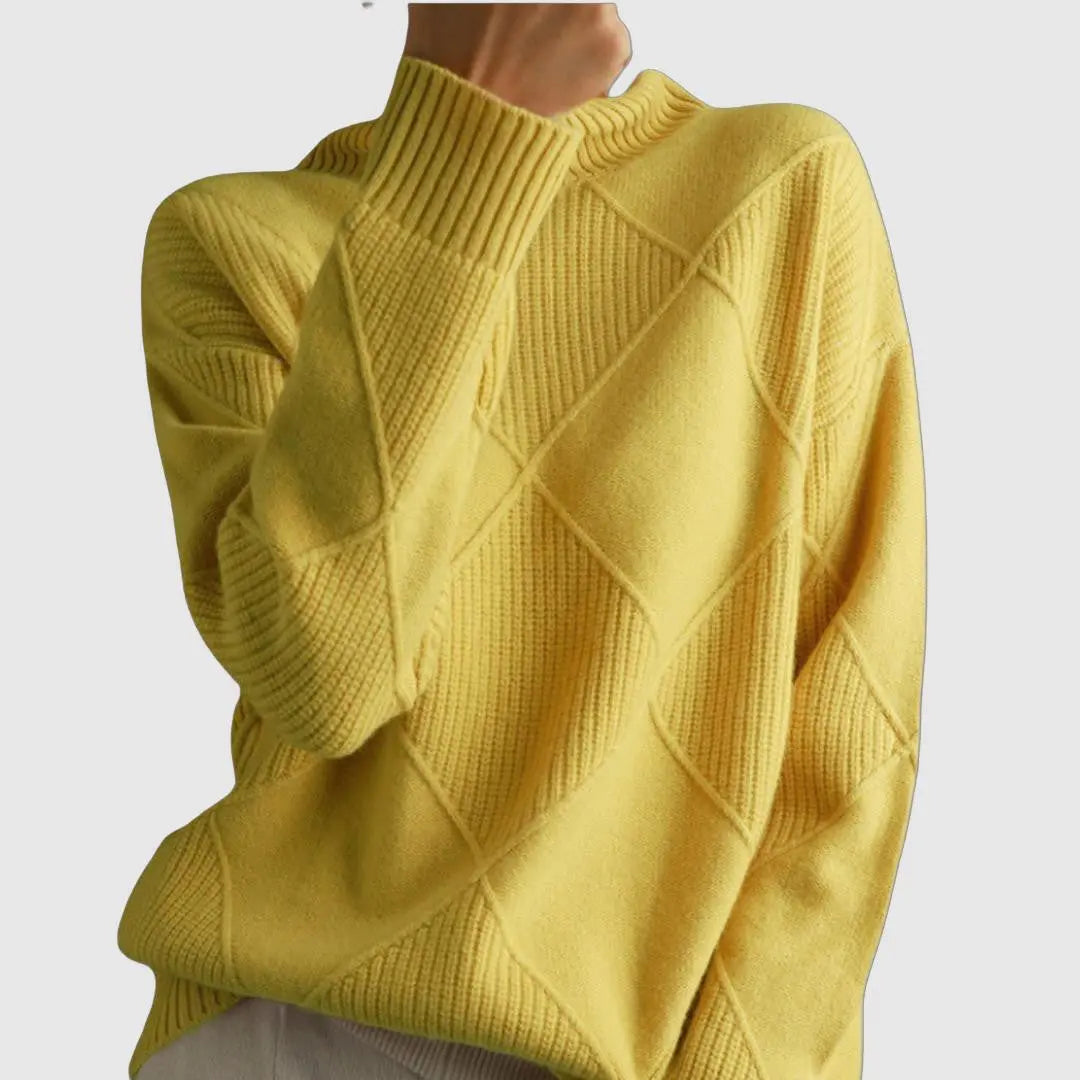 Women's Turtleneck Sweater Cozy Oversized - Vonnera
