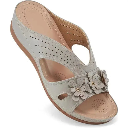 Hollow Wedge Sandals for Women – Stylish & Comfortable White Wedge Heels