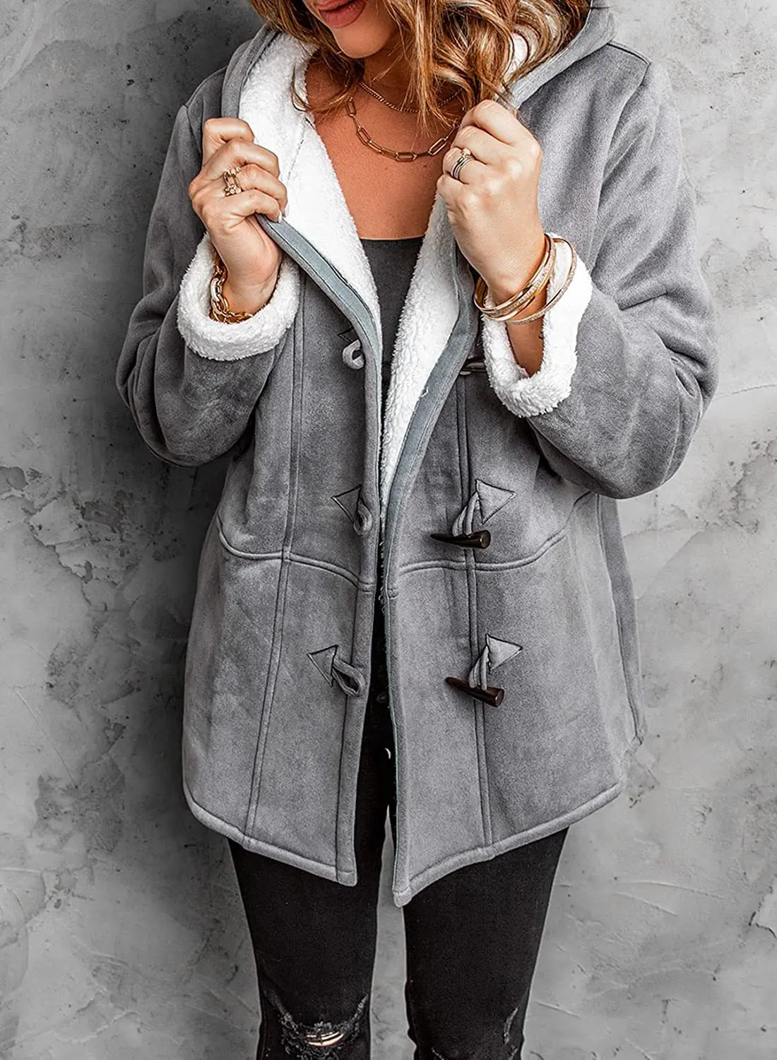 Women's Hooded Toggle Winter Coat - Vonnera