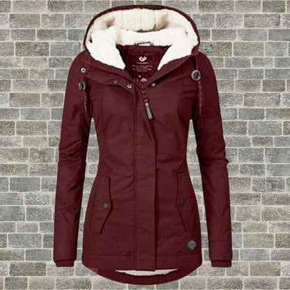 Women's Hooded Winter Coat Waterproof Insulated