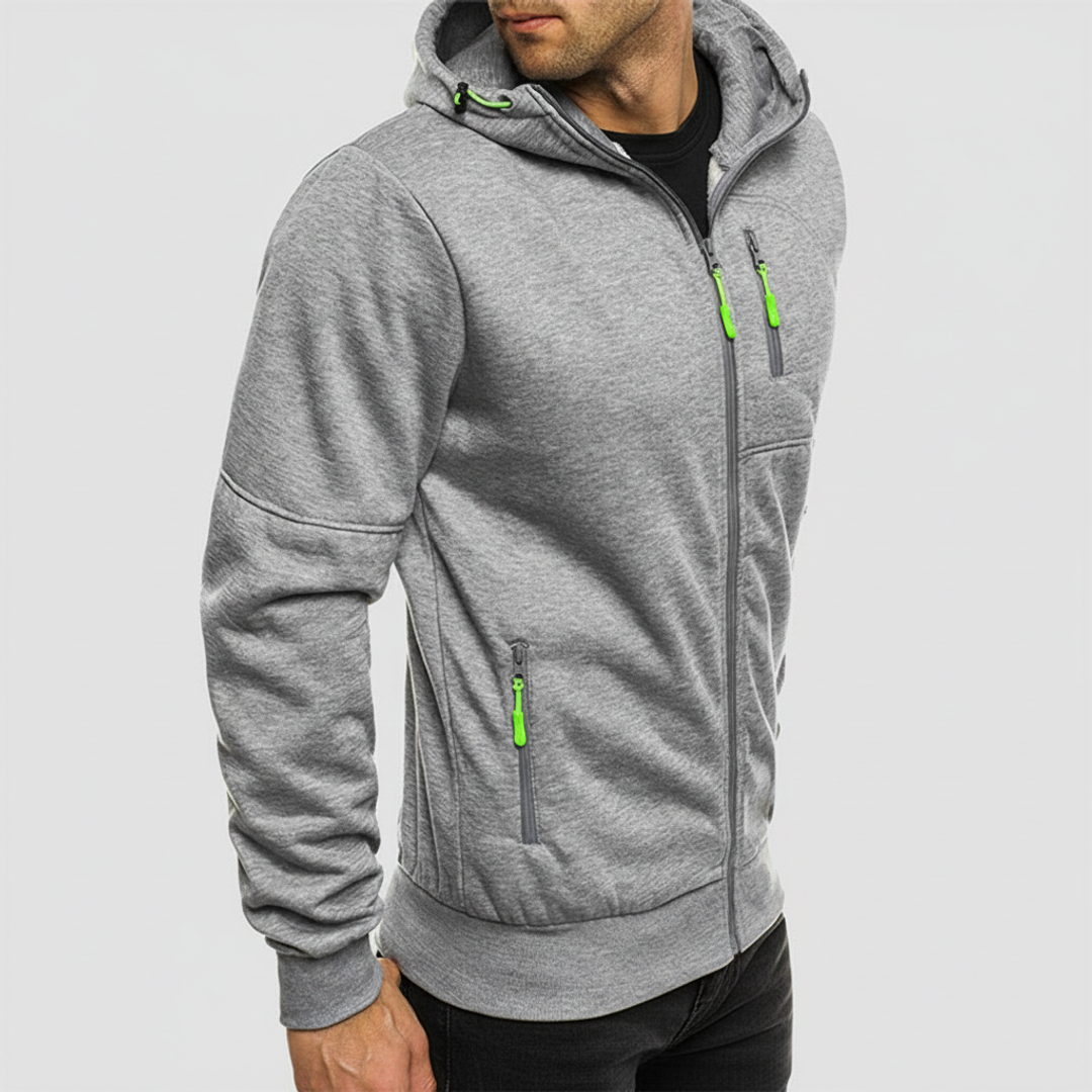 Men's Hooded Zip Jacket Casual