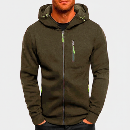 Men's Hooded Zip Jacket Casual