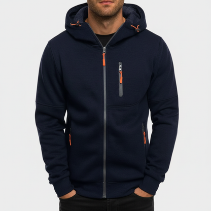 Men's Hooded Zip Jacket Casual