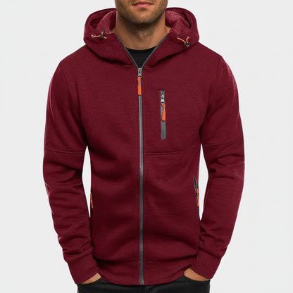 Men's Hooded Zip Jacket Casual
