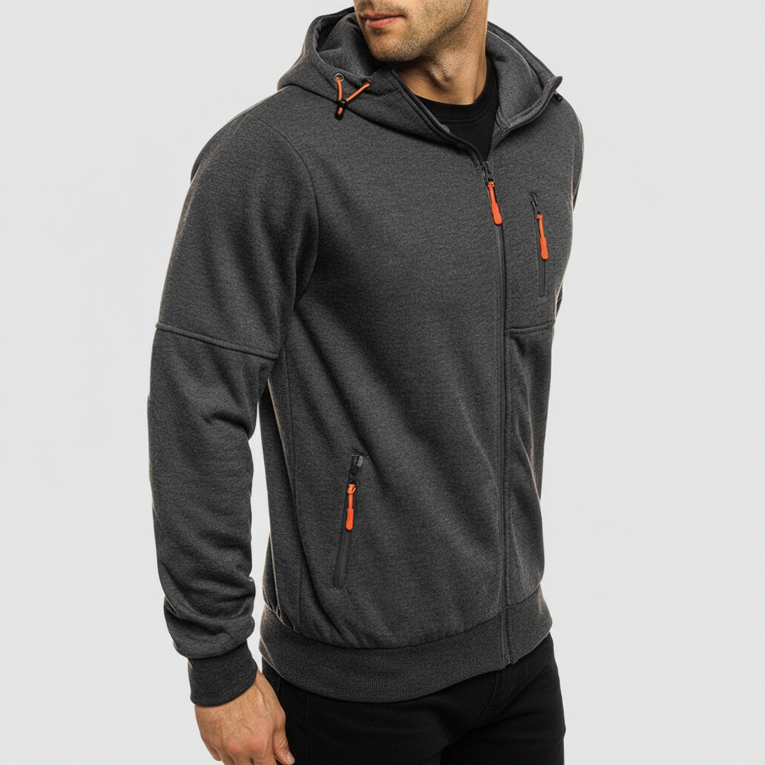 Men's Hooded Zip Jacket Casual