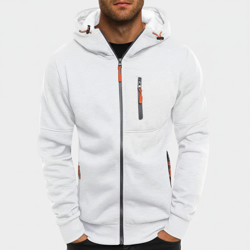Men's Hooded Zip Jacket Casual
