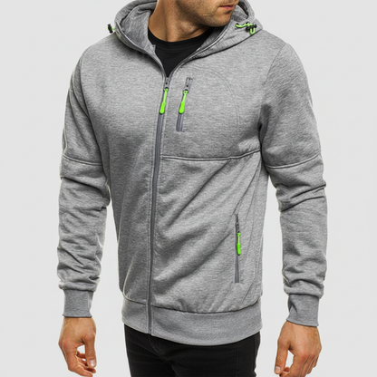 Men's Hooded Zip Jacket Casual