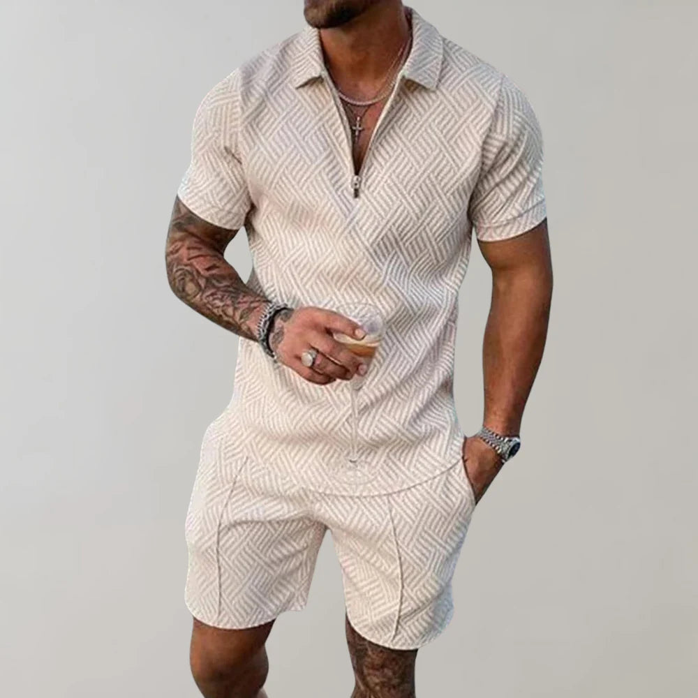 Men's 2-Piece Summer Set Casual Cotton