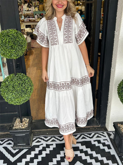 Women's Flowy Loose Fit Maxi Dress Tummy Control