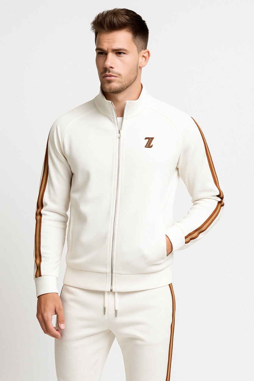 Men's 2-Piece Tracksuit Zip Jacket Drawstring Pants
