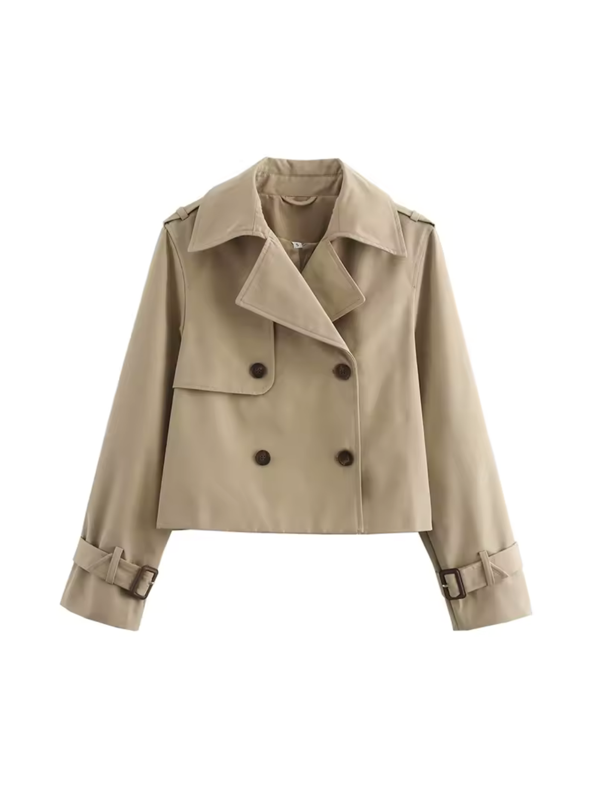 Women's Waterproof Trench Coat Belted Notched Collar - Vonnera