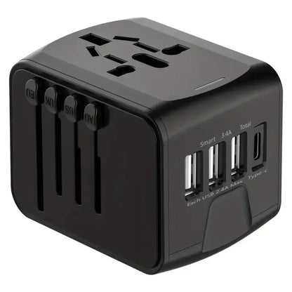 Travel Plug Adapter Compact Fast Charging Worldwide Use - Vonnera