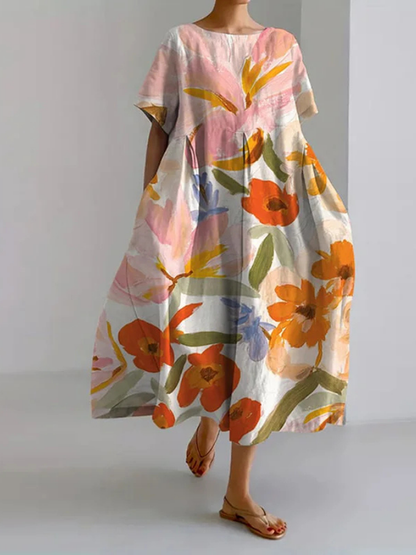 Valentina Women's Floral Summer Dress Lightweight - Vonnera