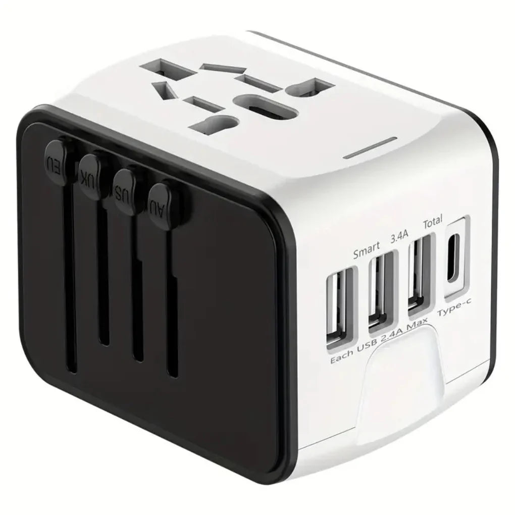 Universal Travel Adapter Compact Fast Charging