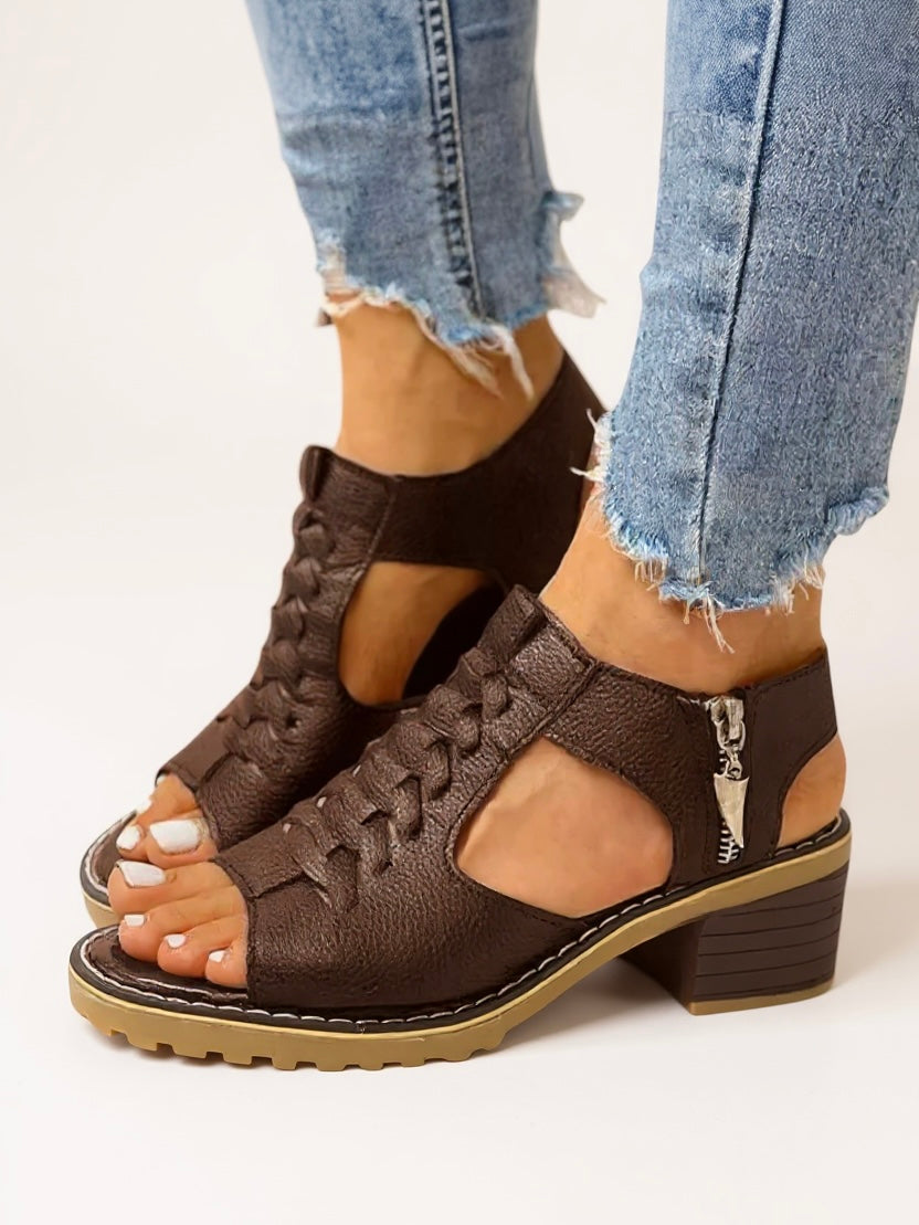 Women's Block Heel Cushioned Sandals - Vonnera