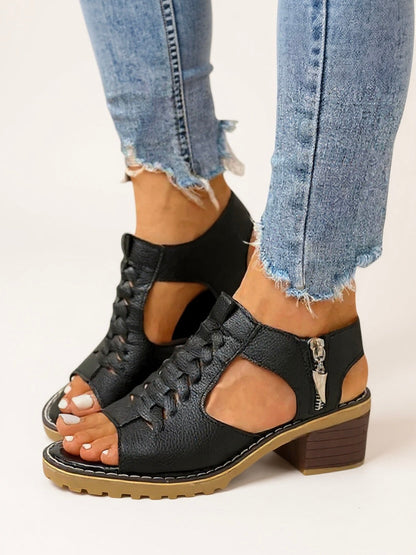 Women's Block Heel Cushioned Sandals