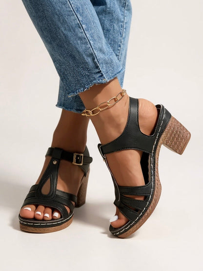 Saffron | Women's Block Heel Sandals