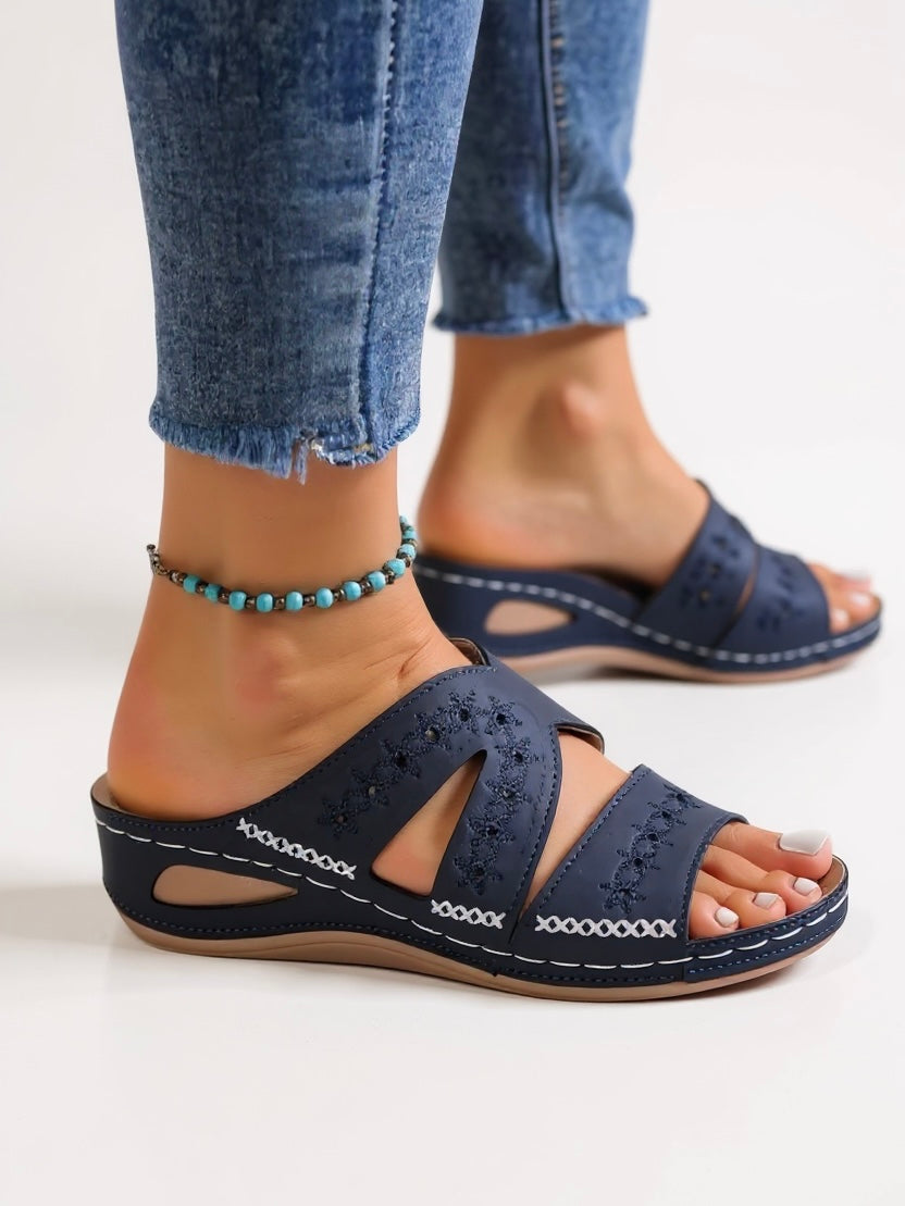 Margaux Women's Cushioned Slip On Sandals