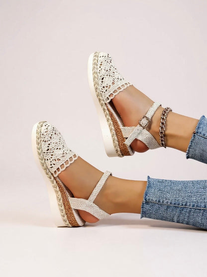 Darby | Women's Boho Woven Platform Sandals