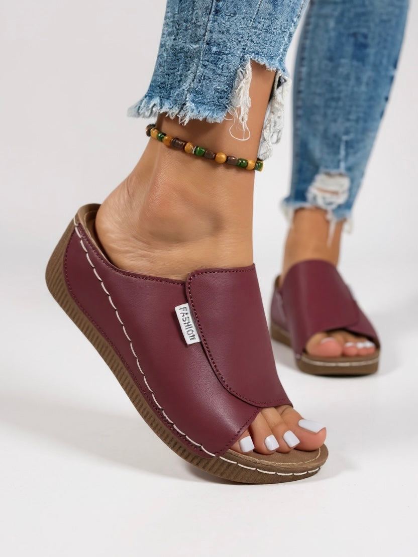 Heather | Women's Platform Cushioned Slides