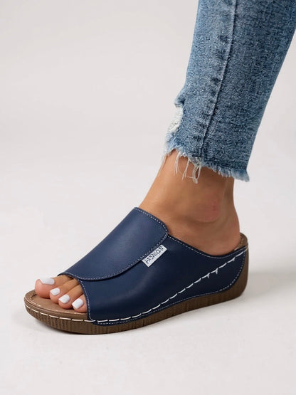 Heather | Women's Platform Cushioned Slides