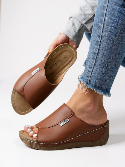 Heather | Women's Platform Cushioned Slides