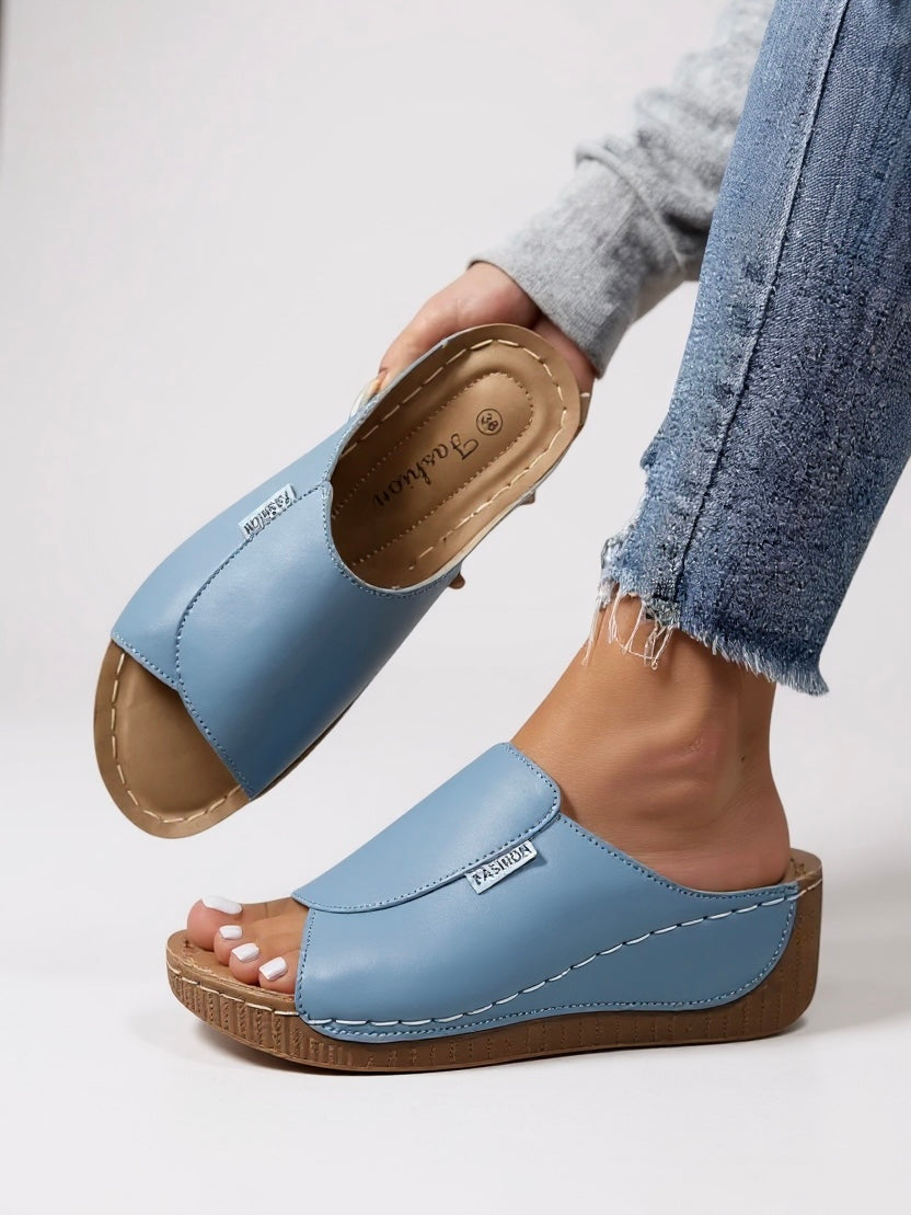 Heather | Women's Platform Cushioned Slides