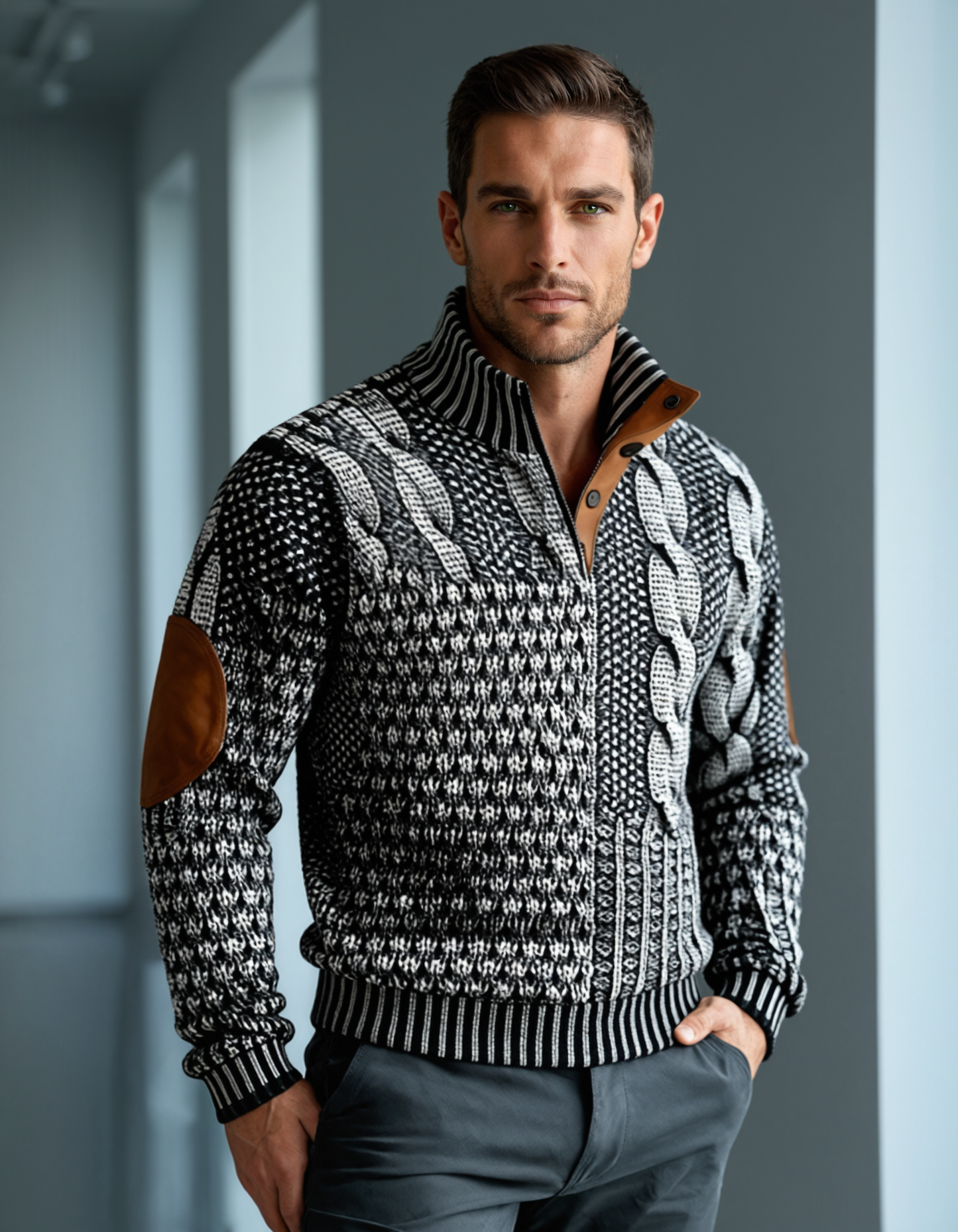 Men's Knit Sweater Wool