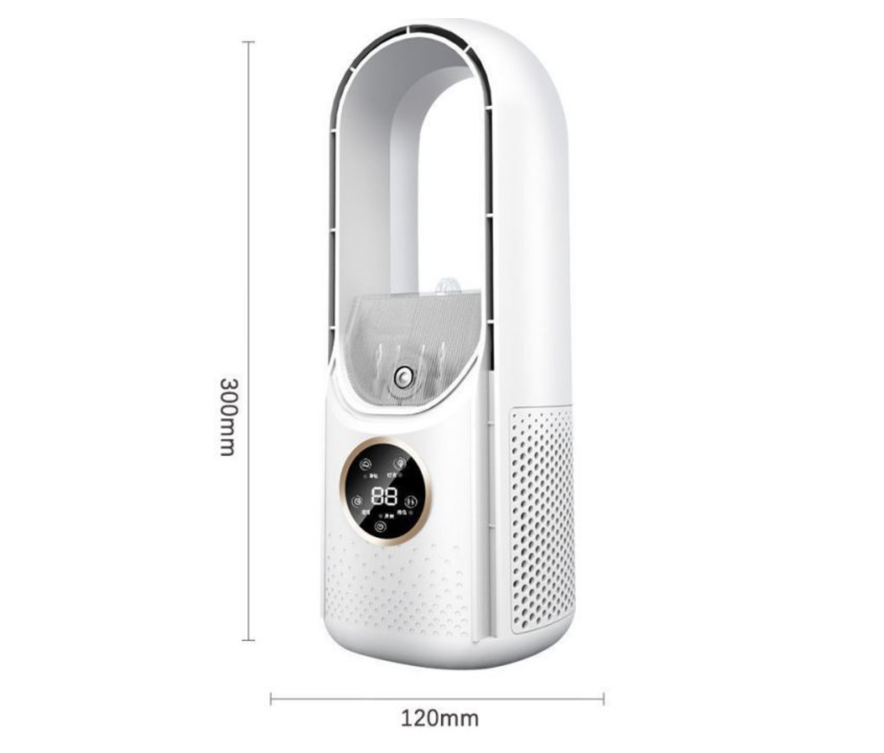 Compact Bladeless Table Fan Air Conditioner