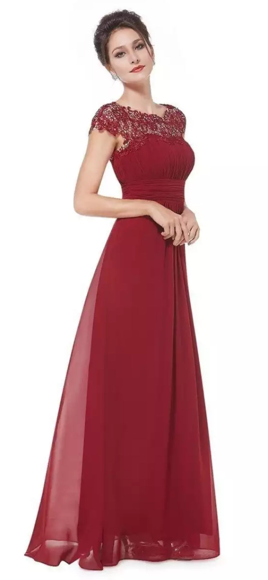 Women's V-Neck Bride Mother Dress - Vonnera