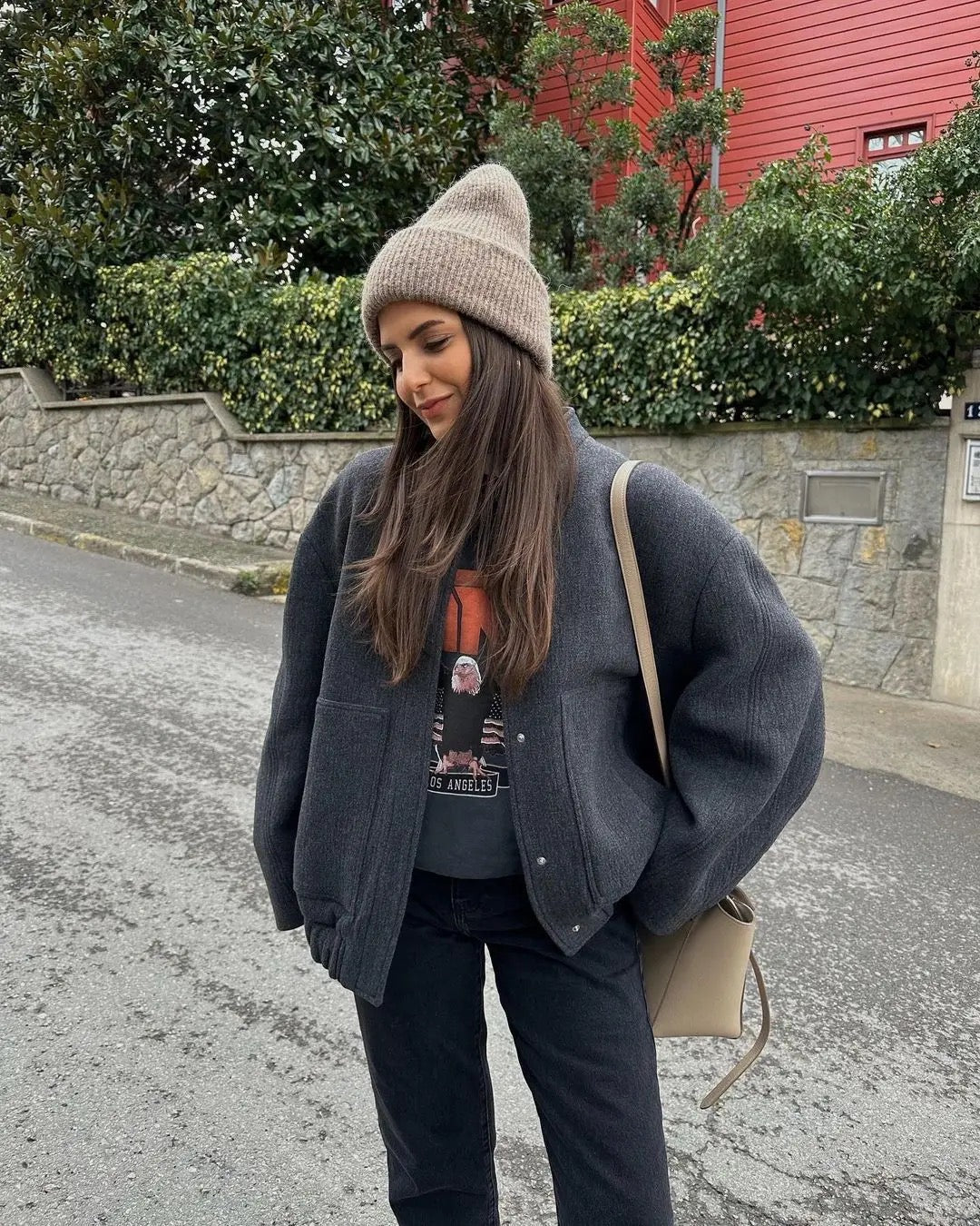 Women's Tweed Jacket Classic Outerwear - Vonnera
