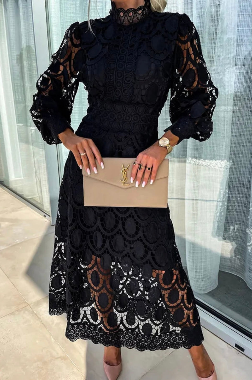 Elegant Lace Women's Dress