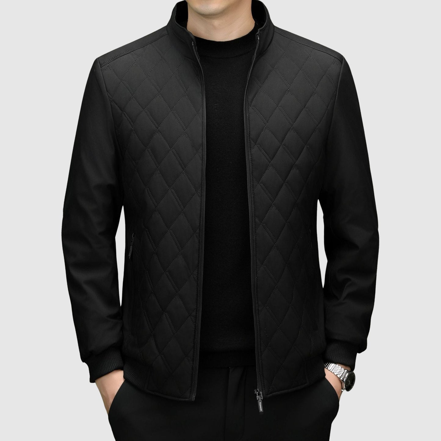 Roberto Russo Men's Insulated Poly-Blend Winter Jacket - Vonnera