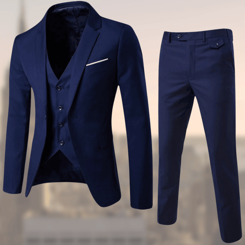 Men's 2-Piece Suit Notch Collar Vest - Vonnera