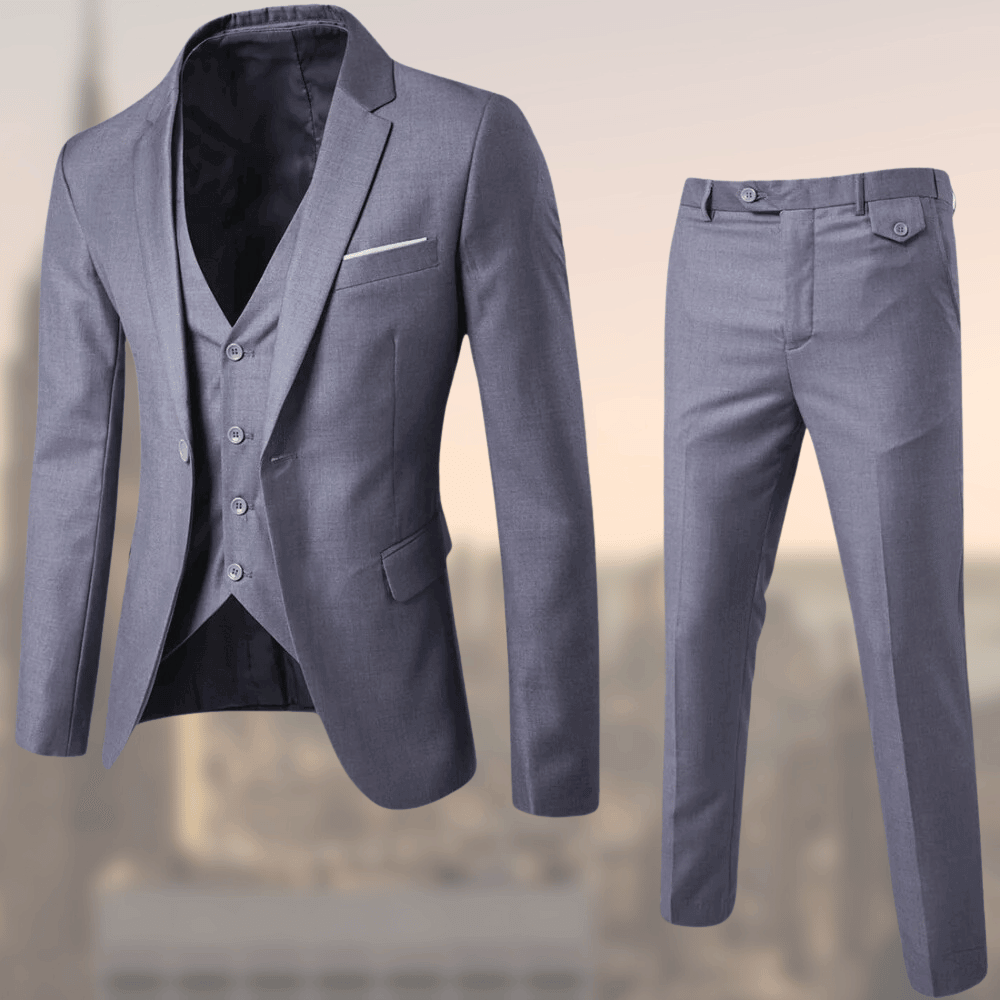 Men's 2-Piece Suit Notch Collar Vest