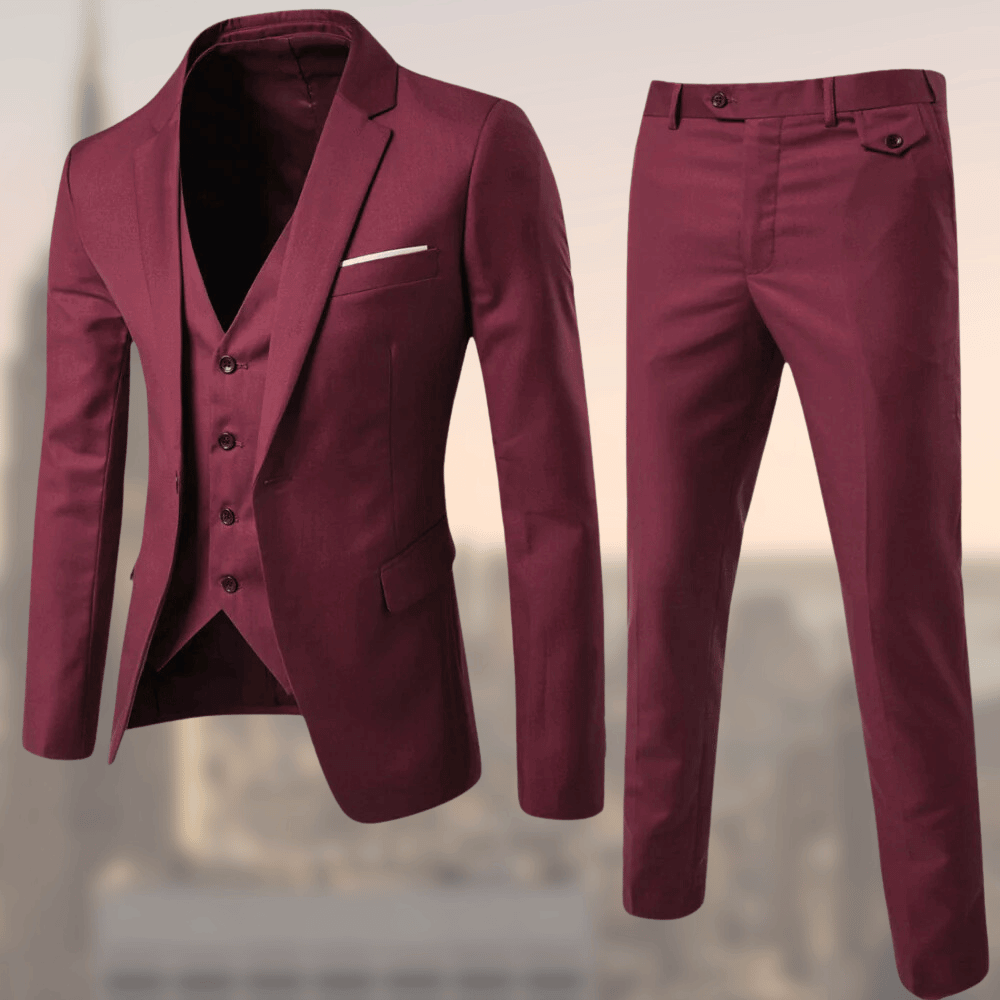 Men's 2-Piece Suit Notch Collar Vest