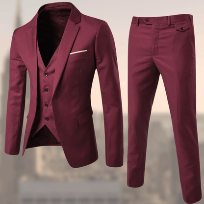 Men's 2-Piece Suit Notch Collar Vest