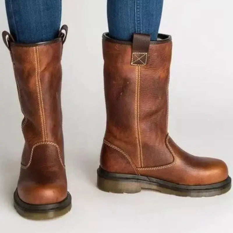 Women's Insulated Cowboy Boots Comfortable Design - Vonnera