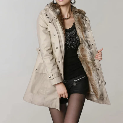 Women's Parka Coat Faux Fur Lining