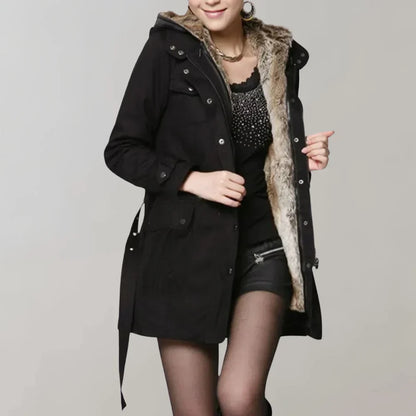 Women's Parka Coat Faux Fur Lining