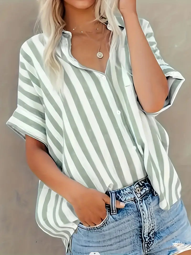 Women's Striped Blouse - Vonnera
