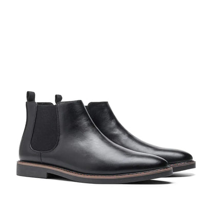 Men's Chelsea Boots Ankle Leather Classic Black