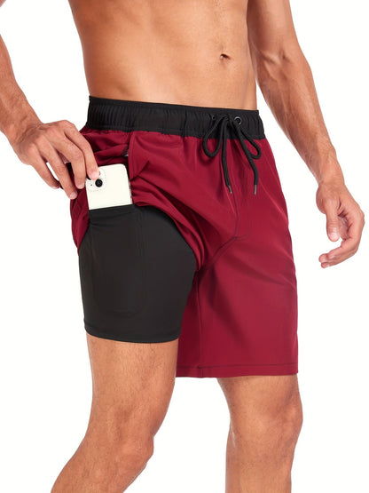 Men's Swim Shorts Inner Pocket - Vonnera