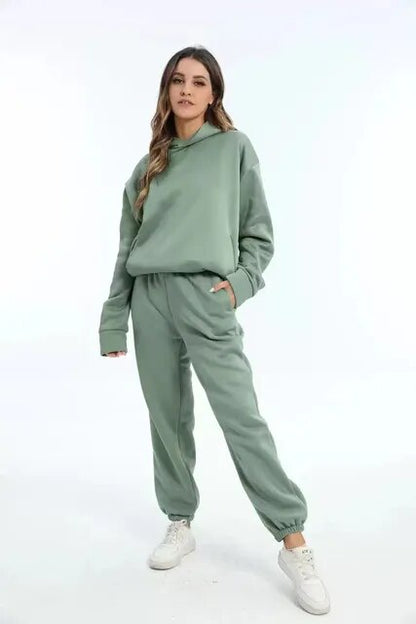 Women's Hoodie Loungewear Set Fleece Winter - Vonnera