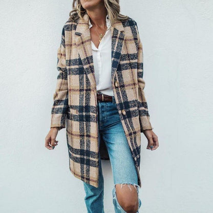 Women's Long Coat Stylish Warm Outerwear