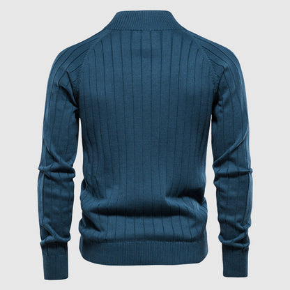 Men's Cotton Full Zip Cardigan Sweater