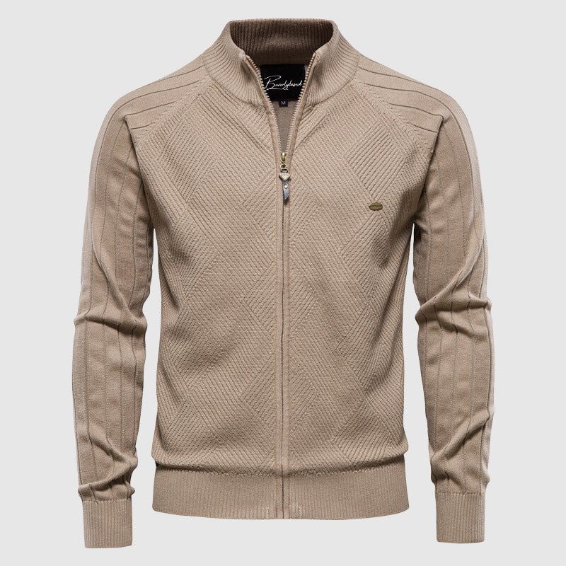 Men's Turtleneck Cardigan Zipper Sweater - Vonnera