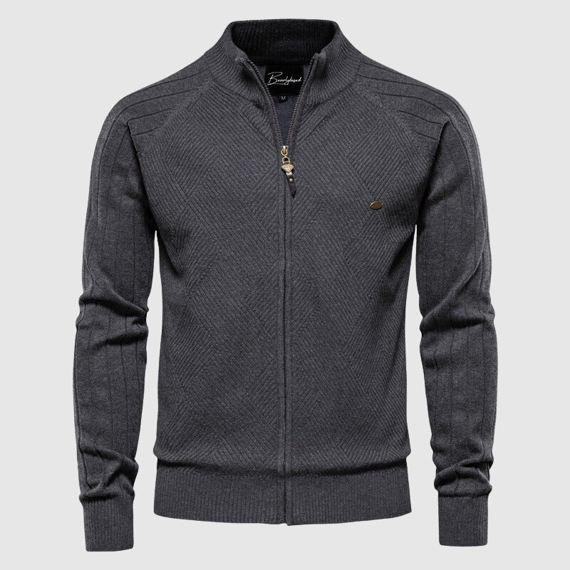 Men's Cotton Full Zip Cardigan