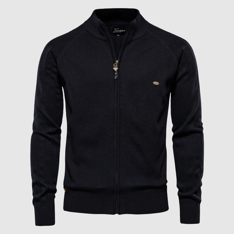Men's Cotton Full Zip Cardigan
